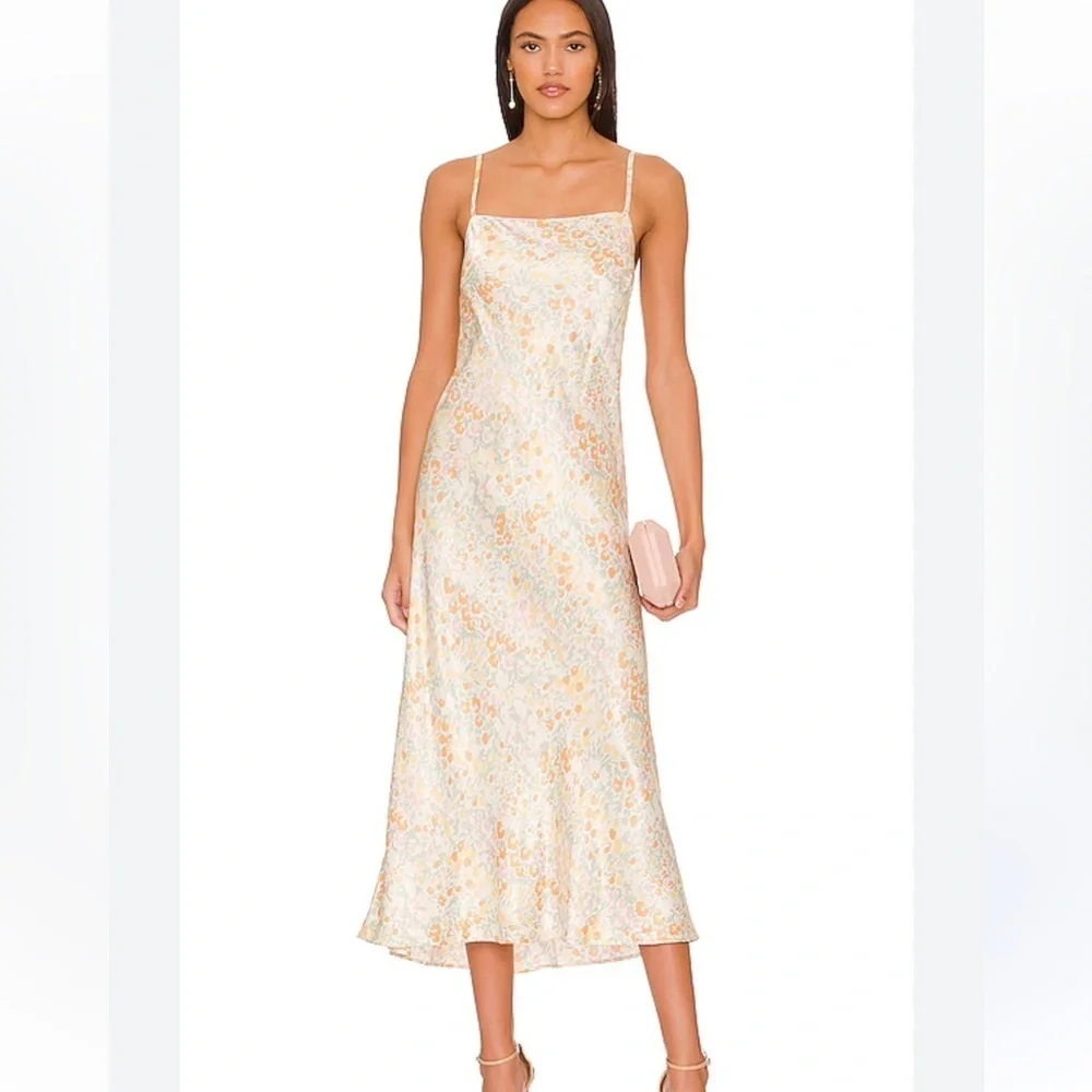 Rails Mina Summer Meadow Floral Dress in Cream and Orange | M - Picture 1 of 9